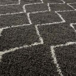 Rackhams Moroccan Dark Grey Shaggy Rug - 840 - 180X270 cm - thumbnail 2
