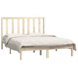 Rackhams Bed Frame Solid Wood Pine 135x190 cm Double - thumbnail 3