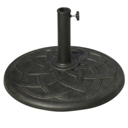 Rackhams 19KG Resin Umbrella Base Garden Parasol Base Stand Round Sun Shade Holder Suitable For Pole Between Φ38mm to Φ48mm - thumbnail 2