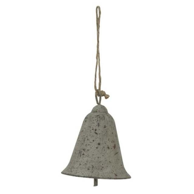 Rackhams Metal Bell Christmas Hanging Decoration - Grey - Grey - 7cm x 6cm x 6cm - 100% Mixed - image 1