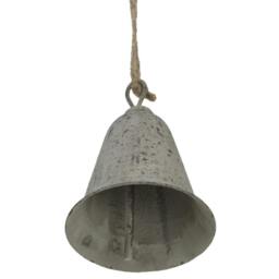 Rackhams Metal Bell Christmas Hanging Decoration - Grey - Grey - 7cm x 6cm x 6cm - 100% Mixed - thumbnail 2