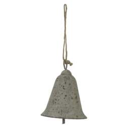 Rackhams Metal Bell Christmas Hanging Decoration - Grey - Grey - 7cm x 6cm x 6cm - 100% Mixed