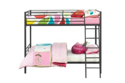 Rackhams Bunk Bed Convertible Metal Black - Single