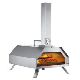 Rackhams Outdoor Pizza Oven Thermometer Paddle Rain Cover Garden BBQ Silver - thumbnail 6