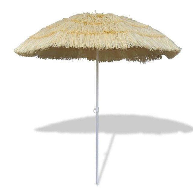Rackhams Tilt Beach Umbrella Hawaii Style - Beige - Steel frame + PP cover