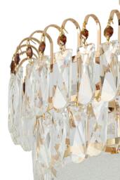 Rackhams Semi Flush Mount Crystal Ceiling Light - Gold - One Size - thumbnail 5