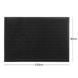 Rackhams Ribbed Harmony Indoor/Outdoor Entrance Door Mat - 120 x 80cm Extra Large - thumbnail 1