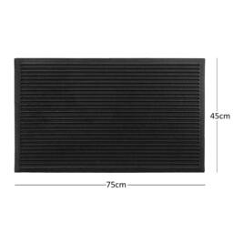 Rackhams Ribbed Harmony Indoor/Outdoor Entrance Door Mat - 120 x 80cm Extra Large - thumbnail 5