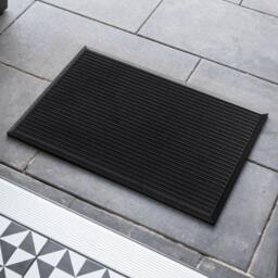 Rackhams Ribbed Harmony Indoor/Outdoor Entrance Door Mat - 120 x 80cm Extra Large - thumbnail 2