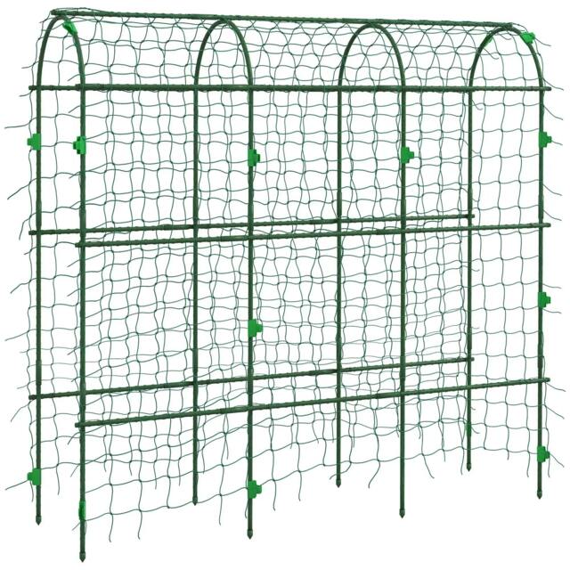 Rackhams 183 cm Tall Metal Garden Trellis, Arch Trellis for Climbing Plants Outdoor with Climbing Net - image 1