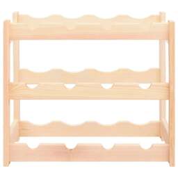 Rackhams Wine Rack for 12 Bottles Pinewood - thumbnail 2