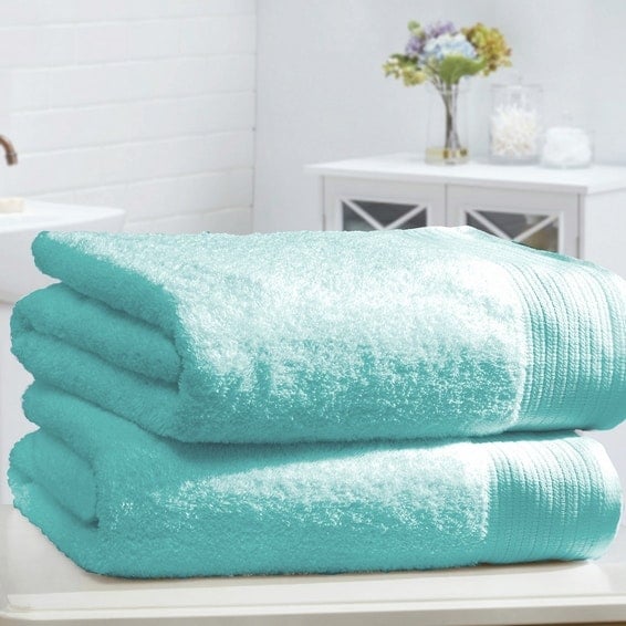 Rackhams Balborough Egyptian Cotton 2 Piece Towel Bale - Turquoise - image 1