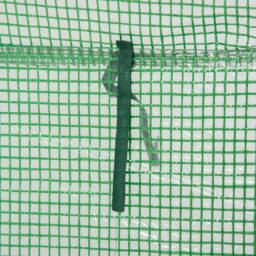 Rackhams 100 x 50 x 150cm Tomato Greenhouse Steel Frame PE Cover with Roll-up Door Outdoor for Backyard, Balcony, Garden, Green - thumbnail 6