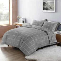 Rackhams Mateo Reversible Stripes and Dots Duvet Cover Set - Black - Single - thumbnail 2