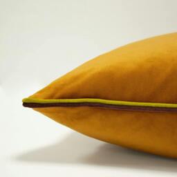 Rackhams Gemini Cushion Cover - Pumpkin Orange - One Size - Pumpkin Orange - 100% Polyester - thumbnail 2