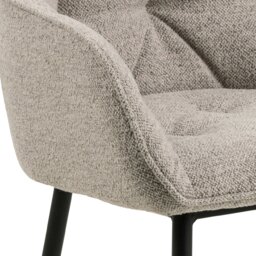 Rackhams Brooke Dining Chair with Armrest in Monza Beige Set of 2 - 1 - thumbnail 6