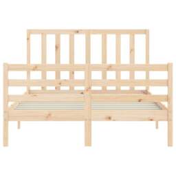 Rackhams Bed Frame with Headboard Double Solid Wood - thumbnail 6
