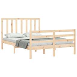 Rackhams Bed Frame with Headboard Double Solid Wood - thumbnail 4