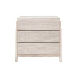 Rackhams Whisper 3 Drawer Chest - Oak White Wash - Oak White Wash