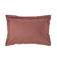 Rackhams Egyptian Cotton Oxford Pillowcase 200 TC, Standard Size - Chocolate