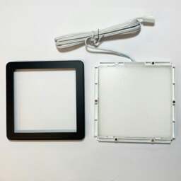 Rackhams Loops 5x MATT BLACK Ultra-Slim Square Under Cabinet Kitchen Light & Driver Kit - Warm White Diffused LED - thumbnail 5