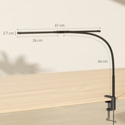 Rackhams Double Head Table Lamp with 3 Colour Modes & 10 Dimmable, Black - Black - LED bulbs included - Aluminium, Silicone Metal - thumbnail 5