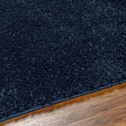 Rackhams Cloudy Shag-Solid Color Dark Blue Plush Soft Pile Rug - 160 x 213 cm - thumbnail 3