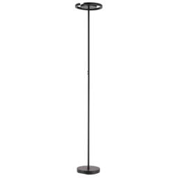 Rackhams RGB and CCT Modern LED Floor Lamp in Matte Black with Remote Control - thumbnail 1