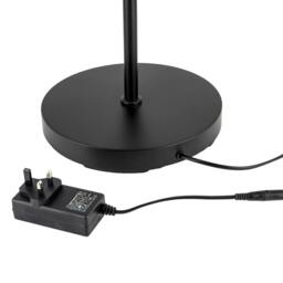 Rackhams RGB and CCT Modern LED Floor Lamp in Matte Black with Remote Control - thumbnail 5