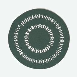 Rackhams Crochet Braided Rug - Green - 90 cm Round - thumbnail 1