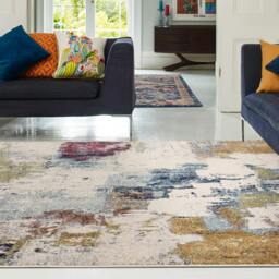 Rackhams Nova NV22 Mustard Multi Rug - 120x170cm - thumbnail 2