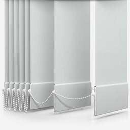 Rackhams White Dimout Vertical Blind 89mm Slats 140cm Drop - 180cm - thumbnail 3
