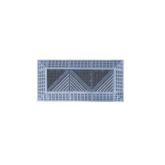 Rackhams Heavy Duty 3 in 1 Brush Doormat - 3x1 (60x30cm) - image 1