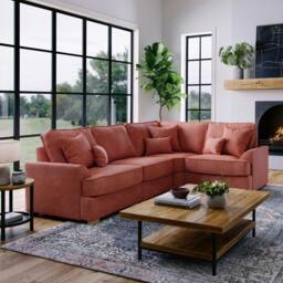 Rackhams Harrogate Right Hand Corner Sofa - Ruby