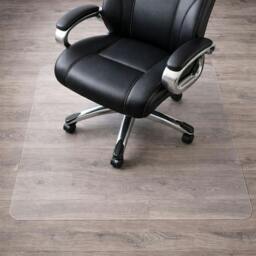 Rackhams Polycarbonate Chair Mat for Hard Floors – Clear Rectangular Office Floor Protector - Multiple Sizes - 90 x 120 cm - thumbnail 1
