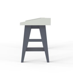 Rackhams Truro Office Writing Desk in Grey - thumbnail 2