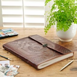 Rackhams Indra Extra Large Embossed Leather Photo Album - Leather - thumbnail 2