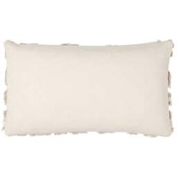 Rackhams Maeve Tufted Leopard Print Cushion Cover - Natural - 30cm x 50cm - Natural - 100% Cotton - thumbnail 3