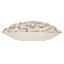 Rackhams Maeve Tufted Leopard Print Cushion Cover - Natural - 30cm x 50cm - Natural - 100% Cotton - thumbnail 4