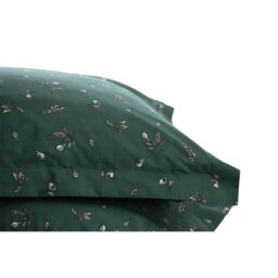 Rackhams Aiyla Oxford Pillowcase (Pack of 2) - Bottle Green - 76cm x 51cm - Bottle Green - 80% Cotton/20% Polyester - thumbnail 2