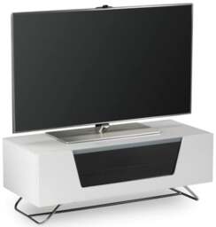 Rackhams Chromium TV-Stand with 1 Flap White CRO2-1000CB-WHT - White - thumbnail 3