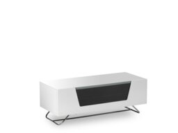 Rackhams Chromium TV-Stand with 1 Flap White CRO2-1000CB-WHT - White