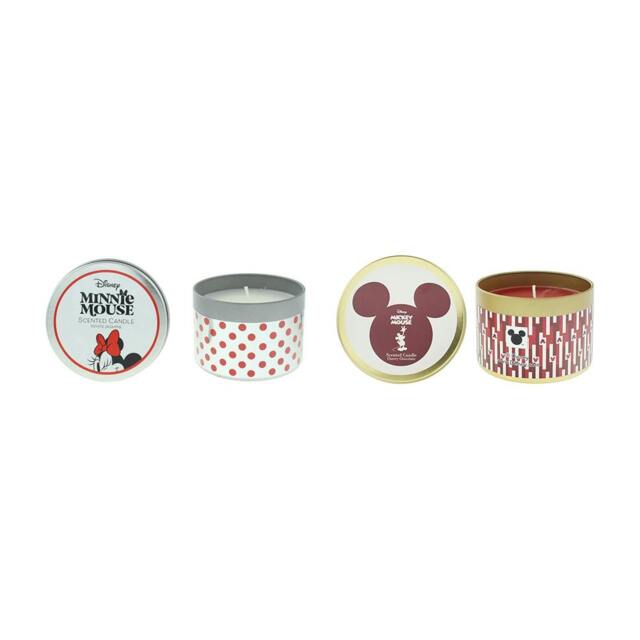 Rackhams Mickey and Minnie Mouse Scented Candle Gift Set 2 x 175g - Jasmine, Cherry Chocolate - 175g - Candle - No