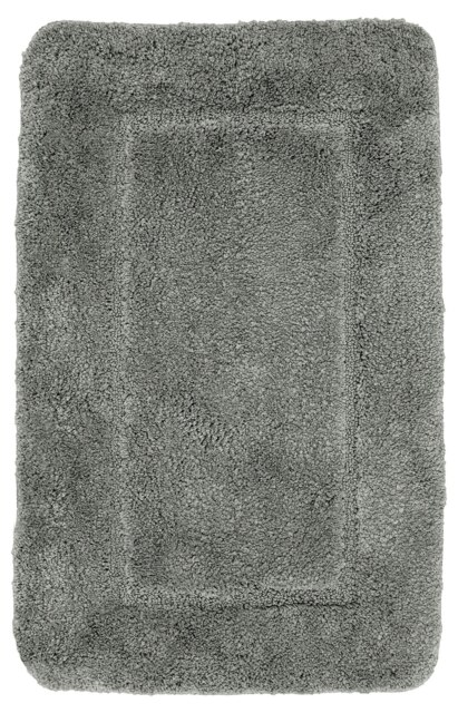 Rackhams Mayfair Microfibre Bathmat Antislip - Silver - image 1