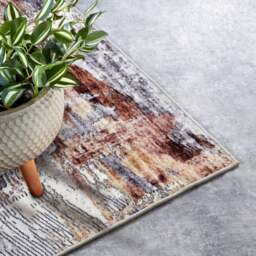 Rackhams Shortpile Rug Copper Gold – Abstract Modern - 200X290 cm - thumbnail 5