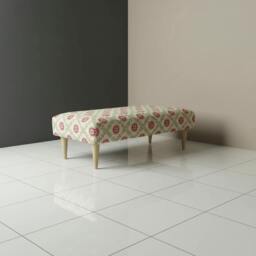 Rackhams Elegant Hallway Ottoman Non-Storage Bench with Stitched Top – Premium Designer Footstool - 38 x 18 Inches (97 x 46cm) - thumbnail 4