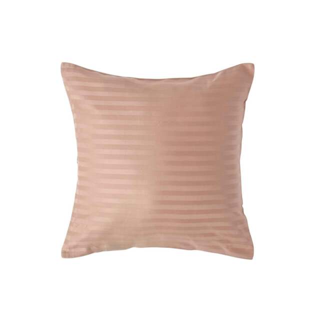 Rackhams Silky 330 TC Egyptian Cotton Satin Stripe Pillowcase, European Size - Taupe Beige - 40 x 40 cm - image 1