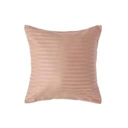 Rackhams Silky 330 TC Egyptian Cotton Satin Stripe Pillowcase, European Size - Taupe Beige - 40 x 40 cm - thumbnail 1