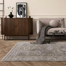Rackhams Jasper JA04 Traditional Grey Rug - 67x240cm - thumbnail 2