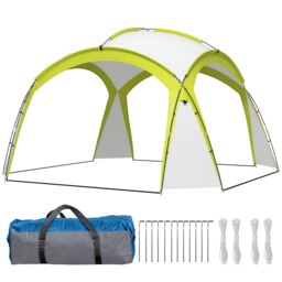 Rackhams Outdoor Gazebo Event Shelter Party Tent for Garden Green - thumbnail 2